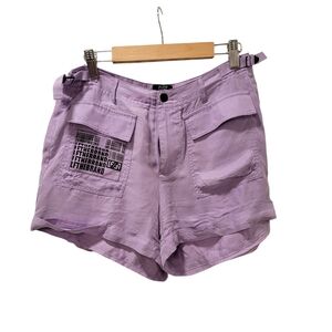 Lavender LF THE Brand Shorts, Size Small, 3 Inch Inseam, Cargo, Edgy Streetwear